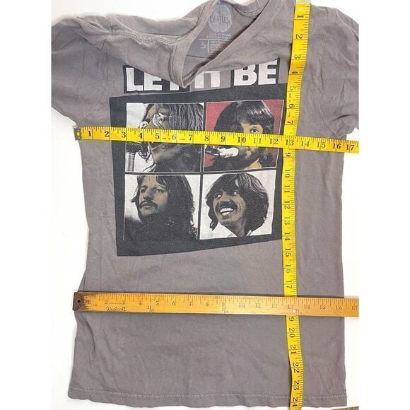 The Beatles Let It Be T-Shirt Gray Band‎ Tee Music Graphic Top Small - Picture 4 of 4